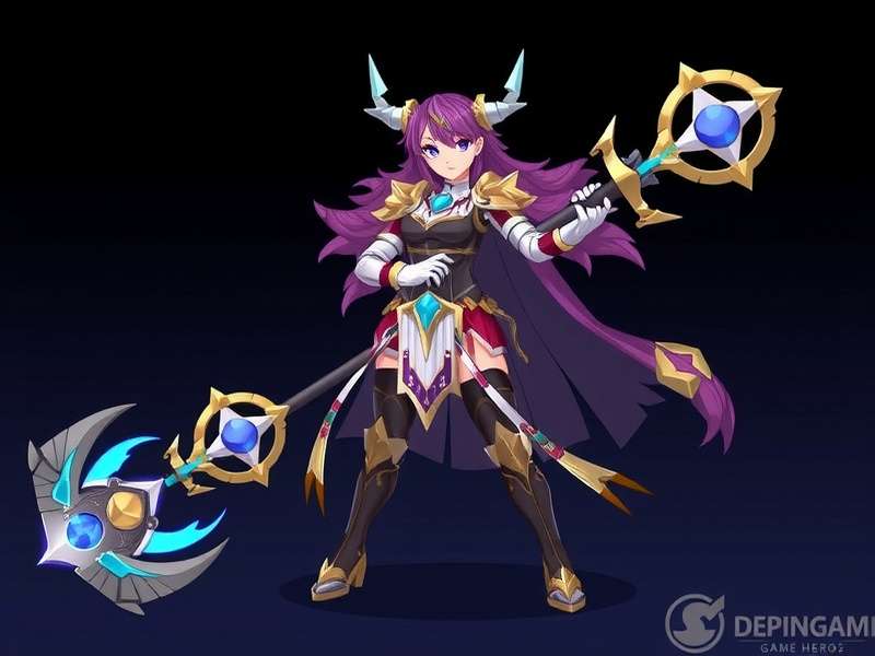 Divine Mace Guardian Game Hero Character
